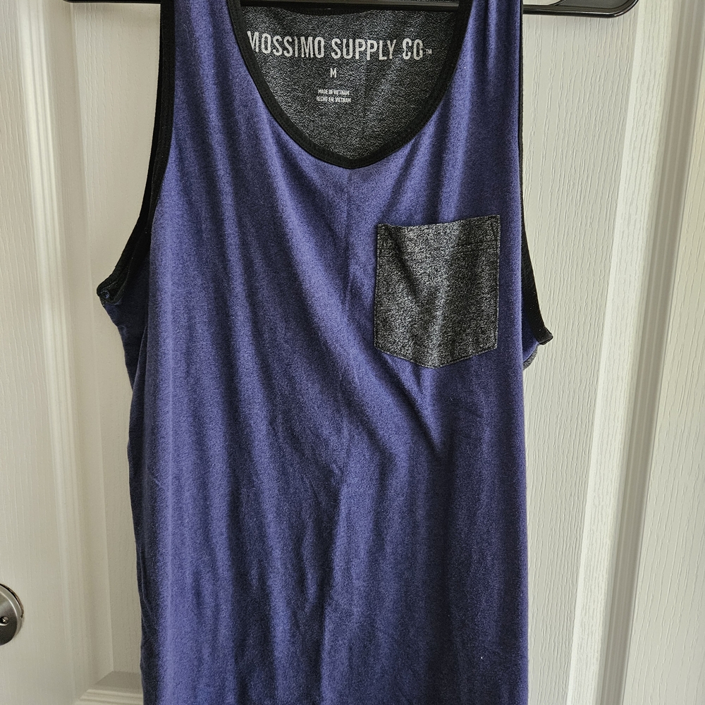 Mossimo Supply Co. Blue Tank with Gray Accents